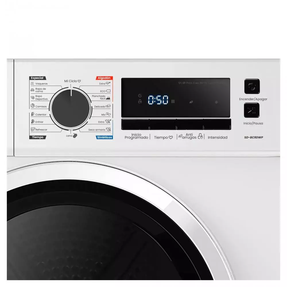 Secadora con bomba de calor Infiniton SD-BC9DWP D 9 Kg