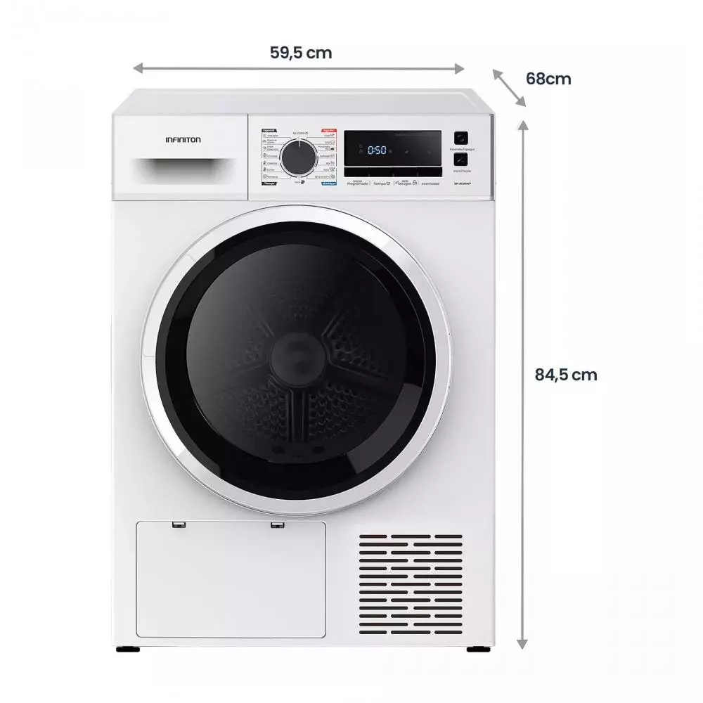 Secadora con bomba de calor Infiniton SD-BC9DWP D 9 Kg