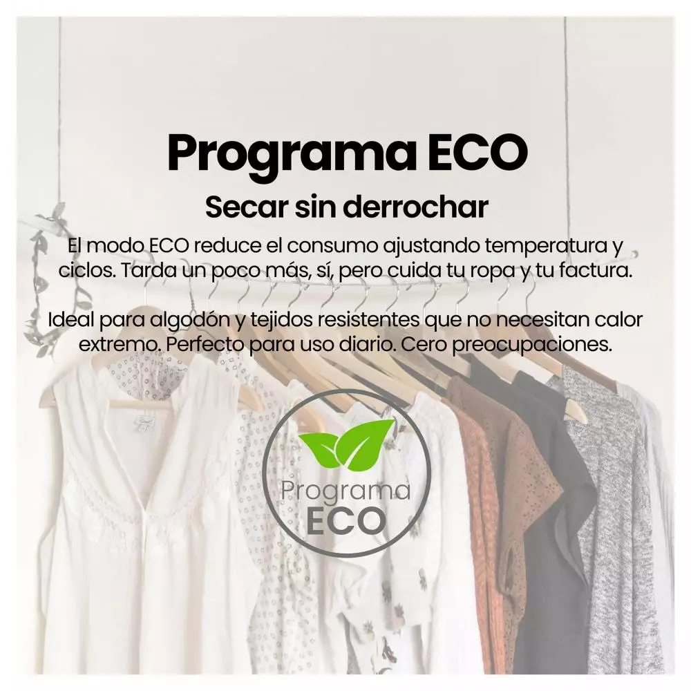 Secadora con bomba de calor Infiniton SD-BC9DWP D 9 Kg