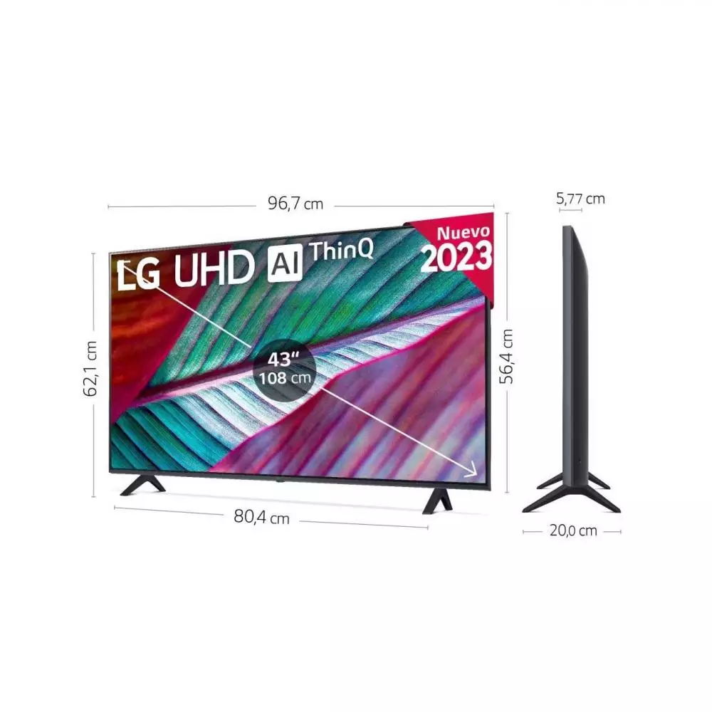 TV LED 43" LG 43UR78006LK 4k Ultra HD HDR Smart TV webOS23