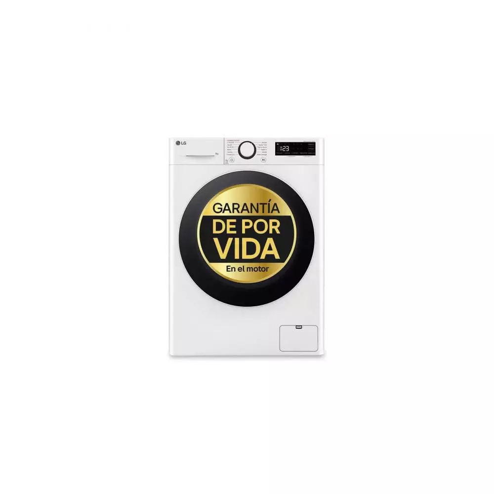 Lavadora LG F2WR5S09A0W AI Direct Drive Clase A 9 Kg 1200 rpm Negro   - Fondo especial 47.5cm