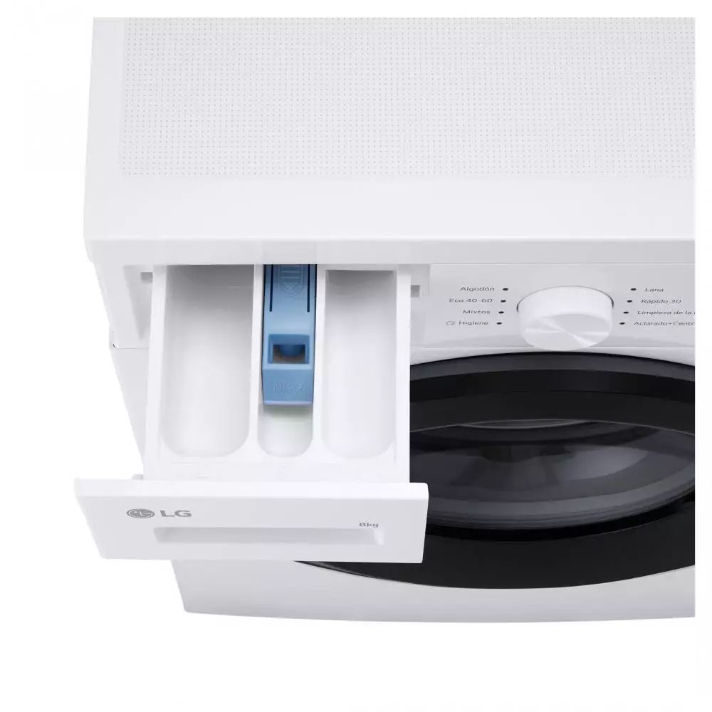 Lavadora LG F4A10S8NWK Clase A 8 Kg 1400 rpm Blanco   Serie 100