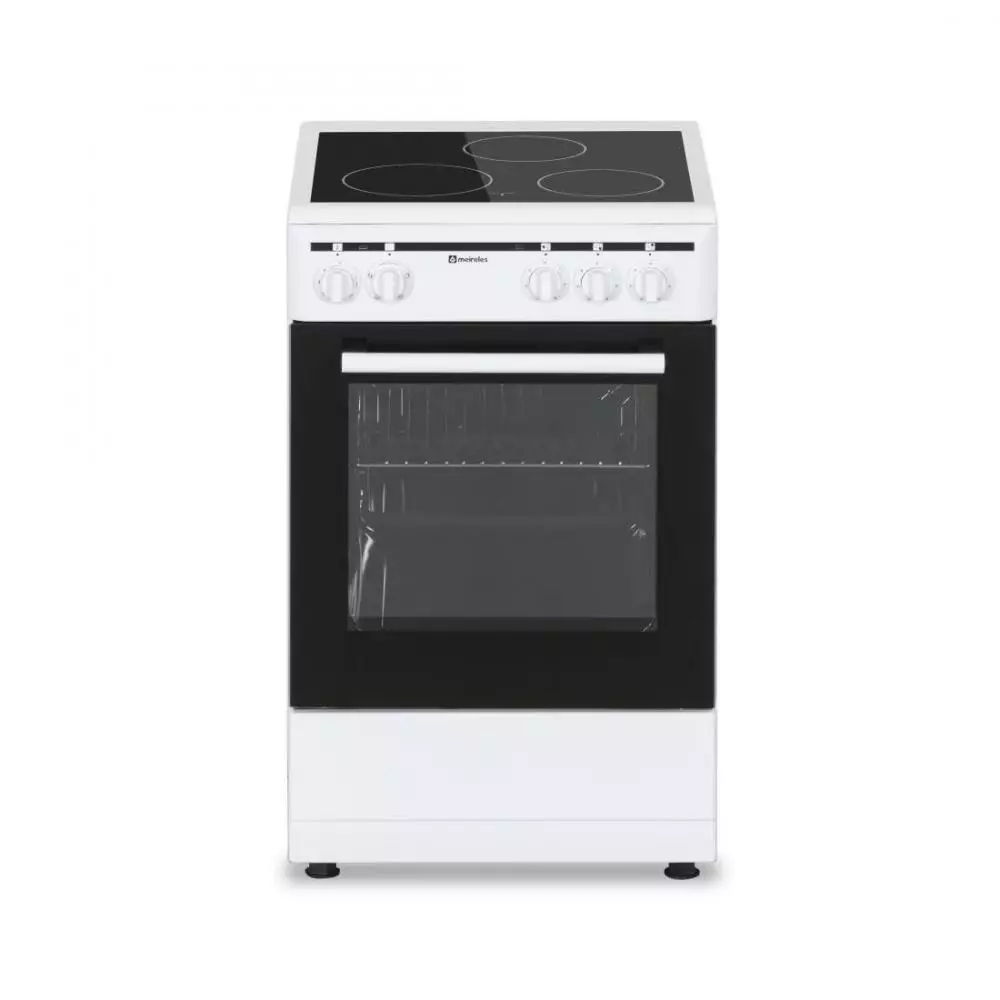 Cocina Meireles E503W Placa Vitrocerámica 3 Zonas Cocción Horno Eléctrico 80x50x55 Blanco