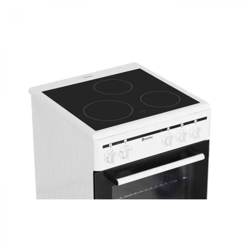 Cocina Meireles E503W Placa Vitrocerámica 3 Zonas Cocción Horno Eléctrico 80x50x55 Blanco