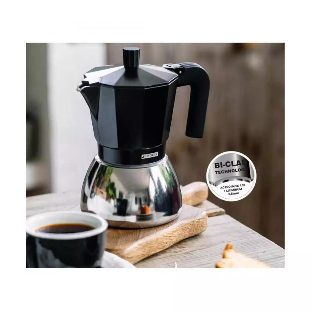 Cafetera Monix M863006 Apta para inducción 6 Tazas