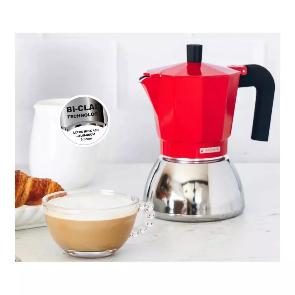 Cafetera Monix M863103 Apta para inducción 3 Tazas