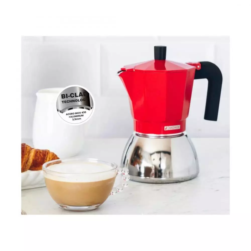 Cafetera Monix M863106 Apta para inducción 6 Tazas