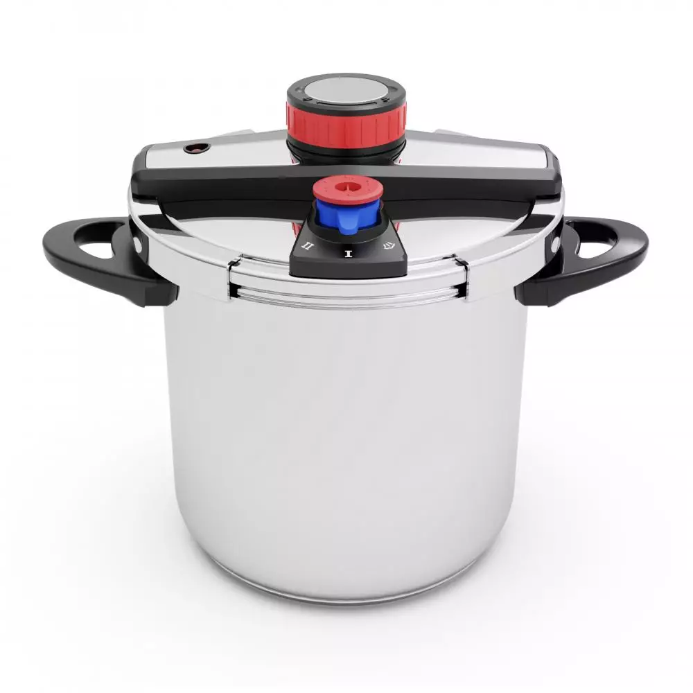 Olla a presión Orbegozo HP 8200 8L con sistema EasyLock apta para todo tipo de fuegos