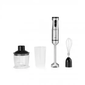 Batidora de mano Orbegozo BT 5015 1500W con vaso picador de 500ml y batidor de varillas.