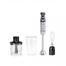 Batidora de mano Orbegozo BT 5017 1500W con vaso picador de 600ml y batidor de varillas.