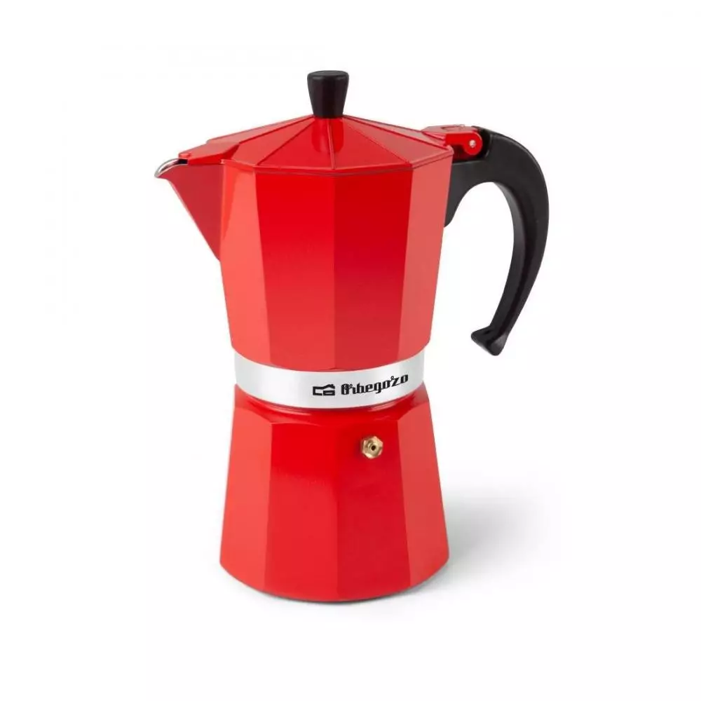 Cafetera Orbegozo KFR1240  12 Tazas Roja