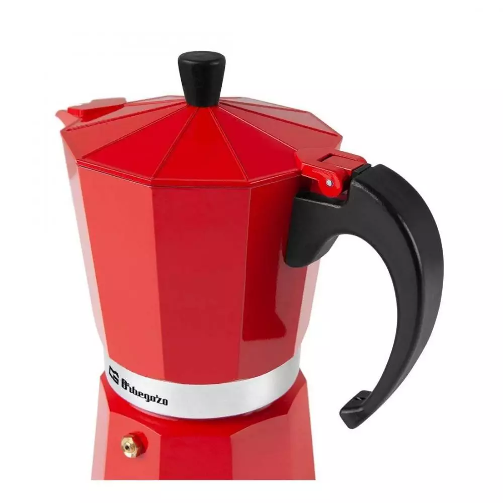 Cafetera Orbegozo KFR1240  12 Tazas Roja