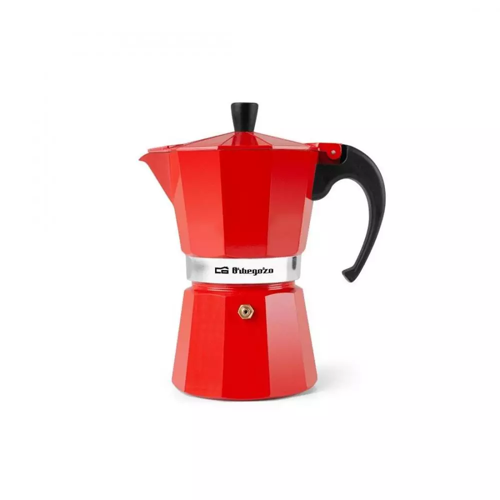Cafetera Orbegozo KFR640 6 Tazas Roja