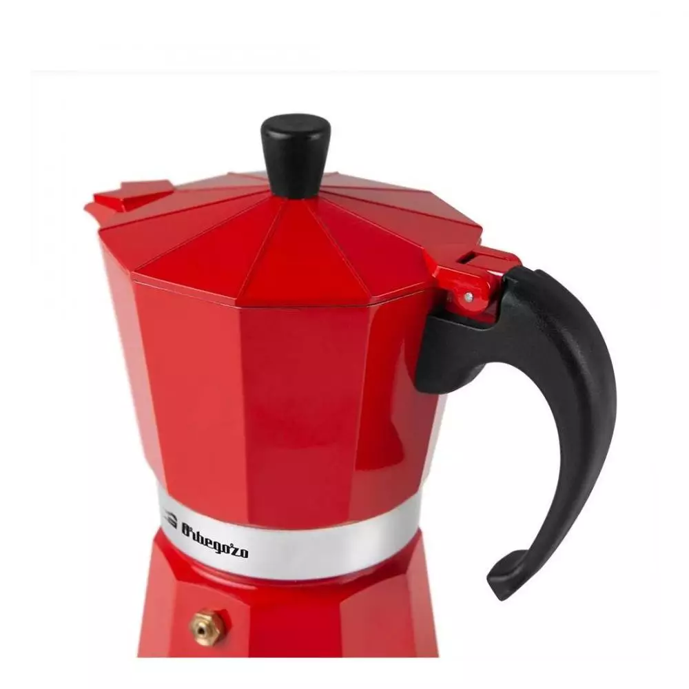 Cafetera Orbegozo KFR640 6 Tazas Roja