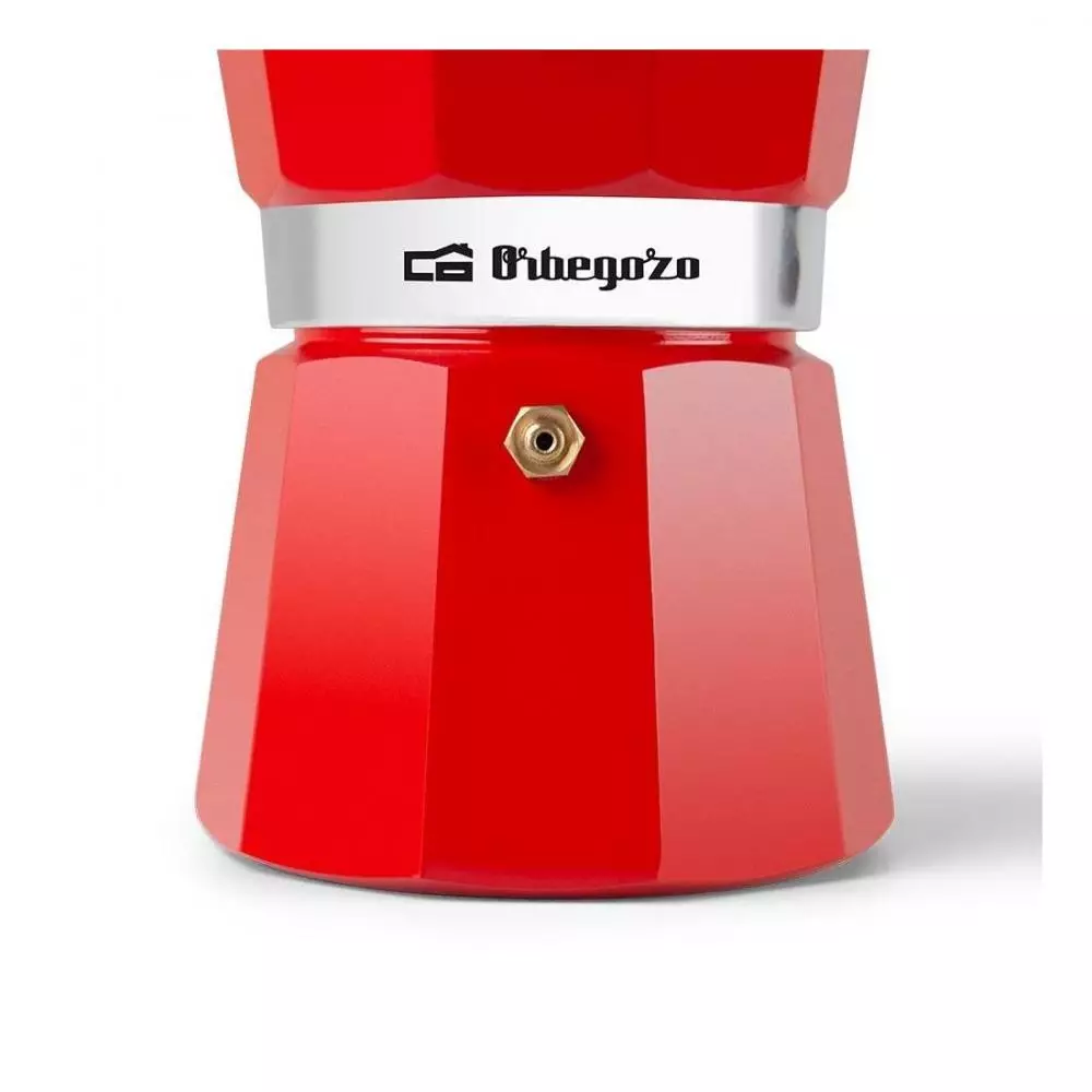 Cafetera Orbegozo KFR640 6 Tazas Roja