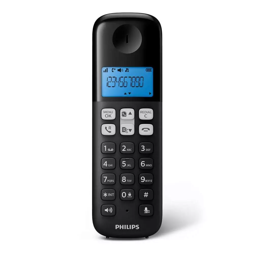 Teléfono Philips D1611B Inalámbrico