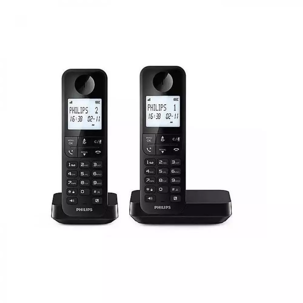 Teléfono Philips Duo D2702B/12 Inalámbrico