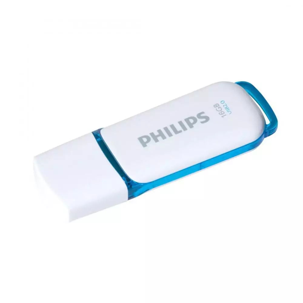 Pen Drive 2.0 Philips Snow 16GB Blanco y Azul