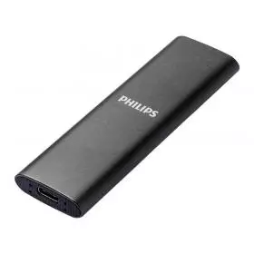Disco duro Externo SSD Philips 1TB USB-C/USB3.0 540MB ULTRA SLIM GRIS.