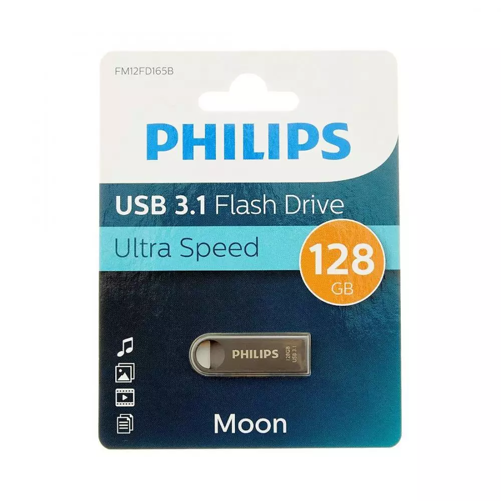 Pendrive 3.1 Philips Moon Metallica 128 GB