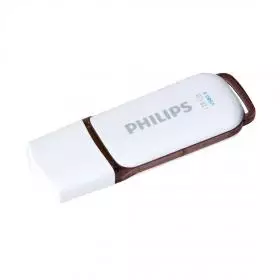 Pen Drive 3.0 Philips Snow 128GB Blanco/Marrón.