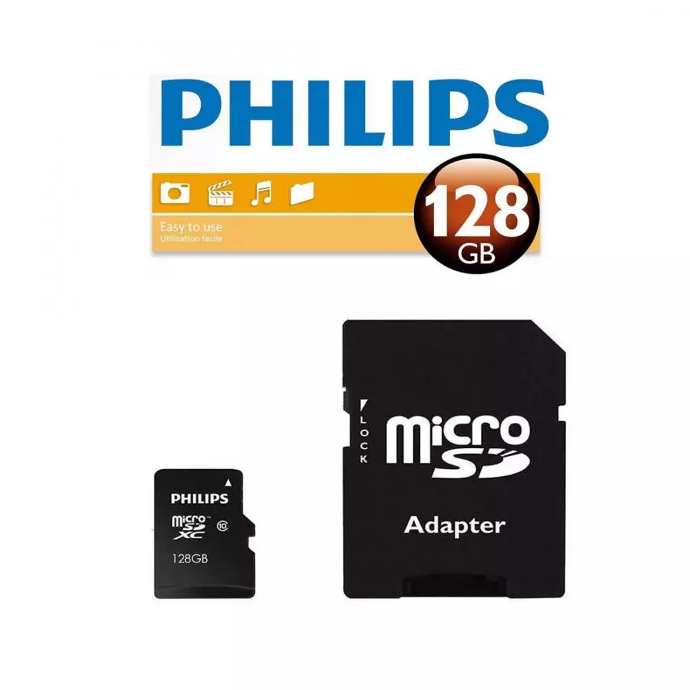 Memoria Micro SDXC 128GB Clase 10 más Adaptador