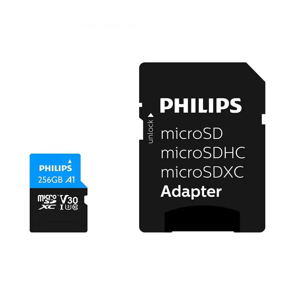 Memoria Micro SDXC Philips 256GB Clase 10 + Adaptador