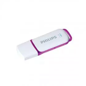 Pen Drive 3.0 Philips Snow 64GB Blanco/Morado.