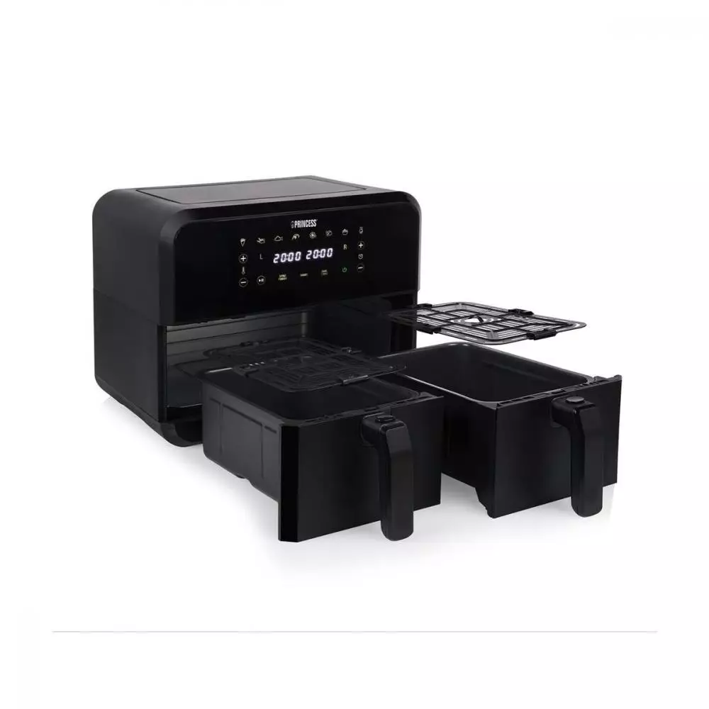 Freidora de aire Princess Doble Cesta 182068 8 Litros (4L + 4L) 8 programas