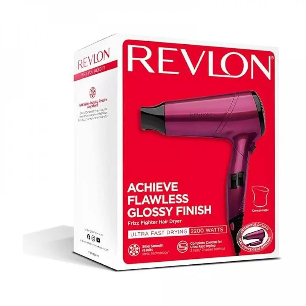 Secador de pelo de Viaje Revlon RVDR5229E Perfect Heat Frizz Fighter 2200 W Iónico