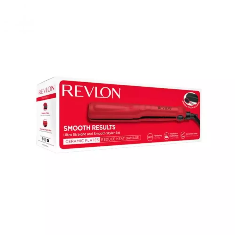 Plancha de pelo Revlon Ultra Straight & Smooth Styler Giftset Cerámica - RVST2176