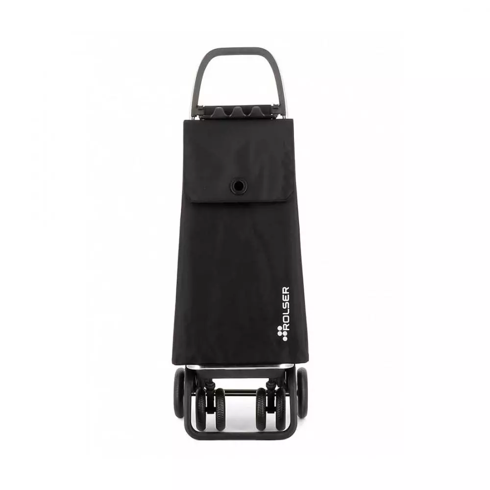 Carro Compra Rolser Akanto 4 Ruedas 2 Giratorias Plegable Negro