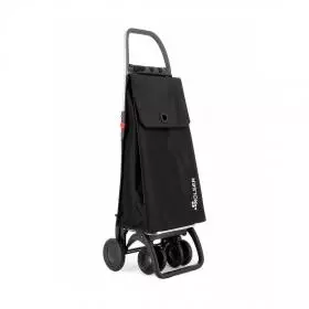 Carro Compra Rolser Akanto 4 Ruedas 2 Giratorias Plegable Negro.