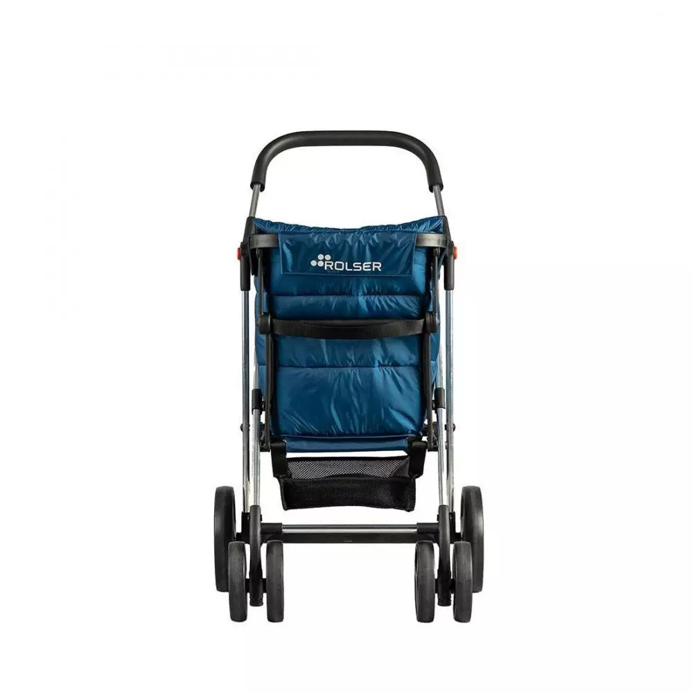 Carro de compra Rolser Basket Polar 4 Ruedas Grandes 2 Giratorias Plegable color Azul Marino