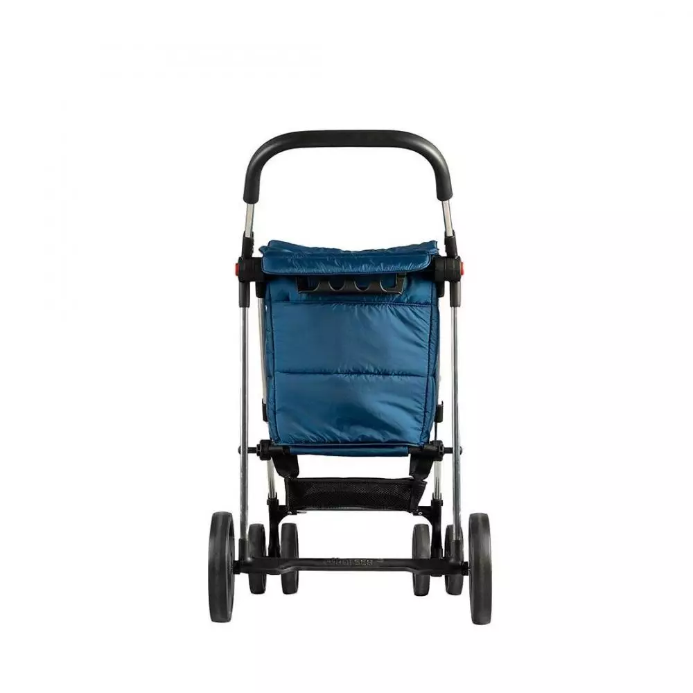 Carro de compra Rolser Basket Polar 4 Ruedas Grandes 2 Giratorias Plegable color Azul Marino
