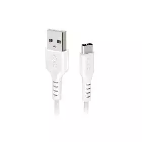 Cable USB Type C SBS TECABLEMICROC15W 1,5m Blanco.