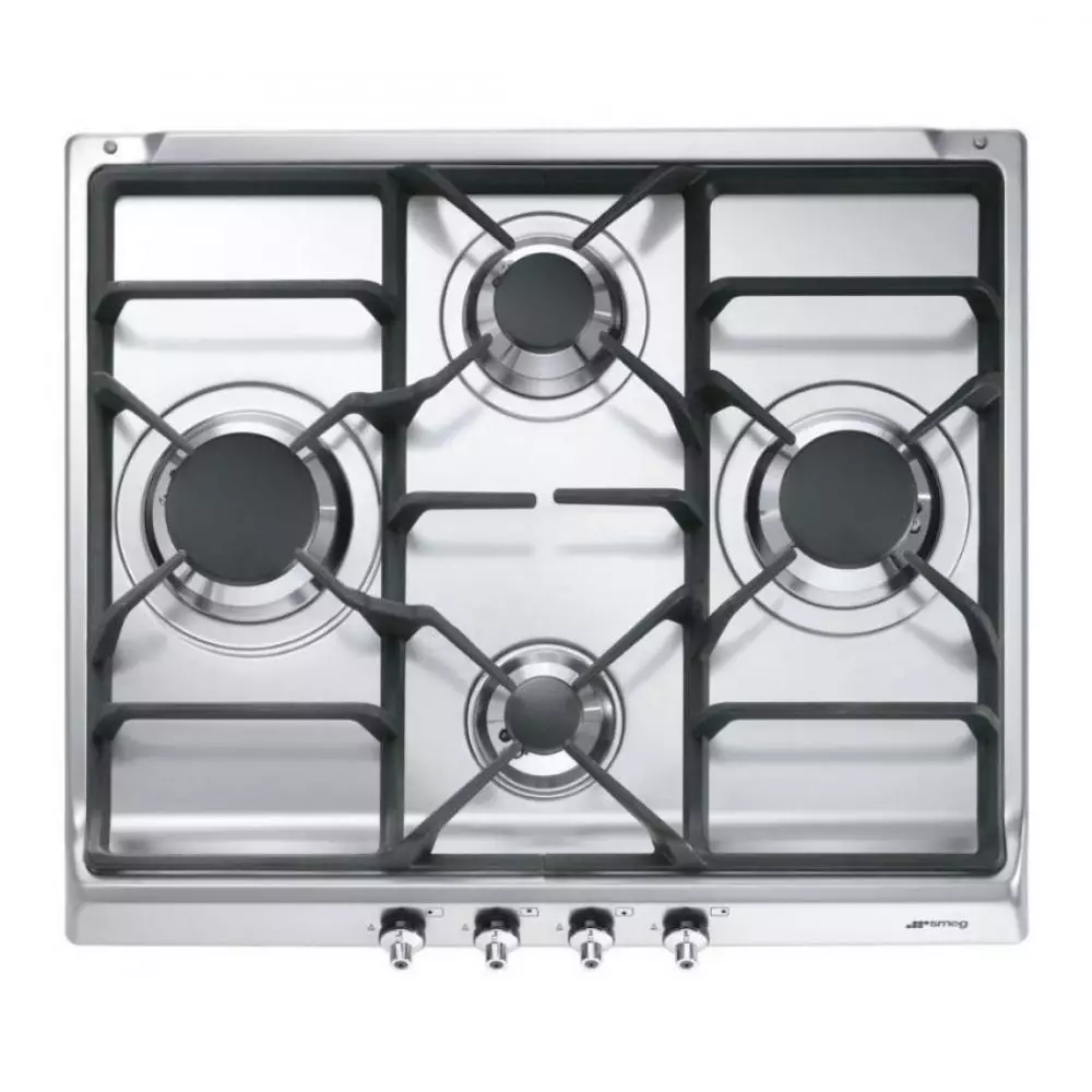 Encimera Gas Smeg SE60SGH3 4 zonas Gas Natural Inox