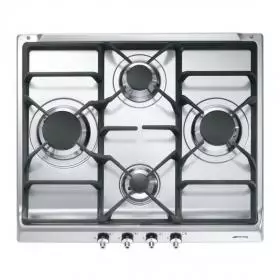 Encimera Gas Smeg SE60SGH3 4 zonas Gas Natural Inox.