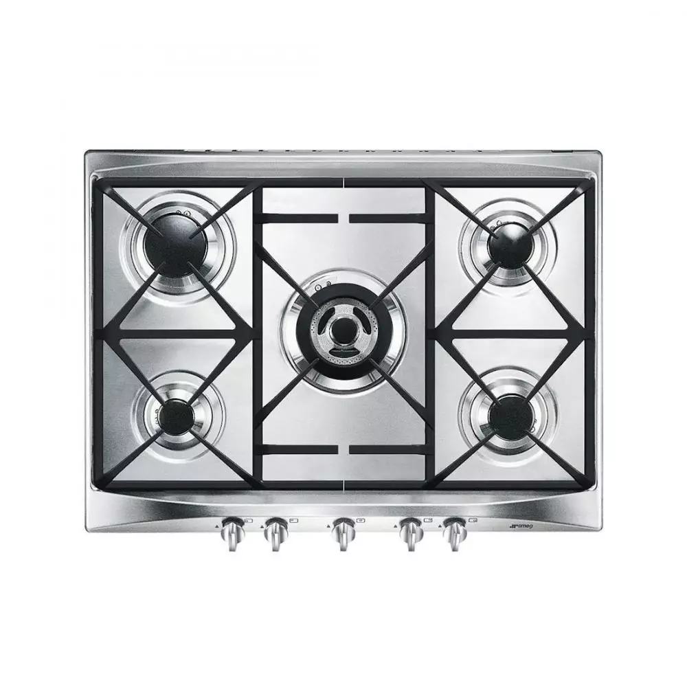 Encimera Smeg SR275XGH2 5 Zonas Gas Natural 68.5 cm