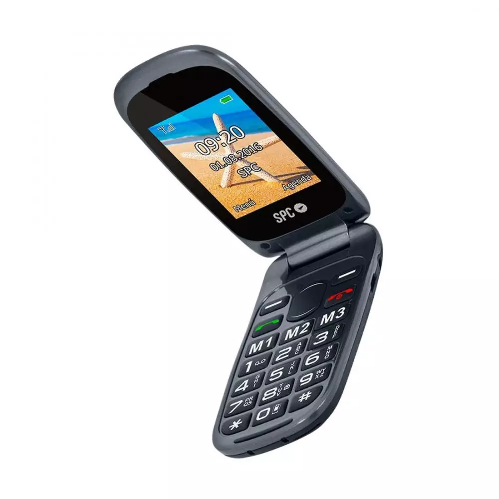 Teléfono Libre Senior SPC Harmony 6,10 cm (2,4”) Bluetooth Dual Sim Cámara FM Negro