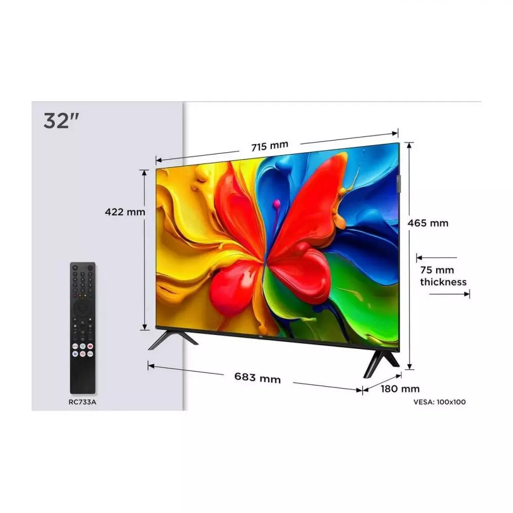 TV QLED 32" TCL 32S5400AF HD Ready HDR Android TV