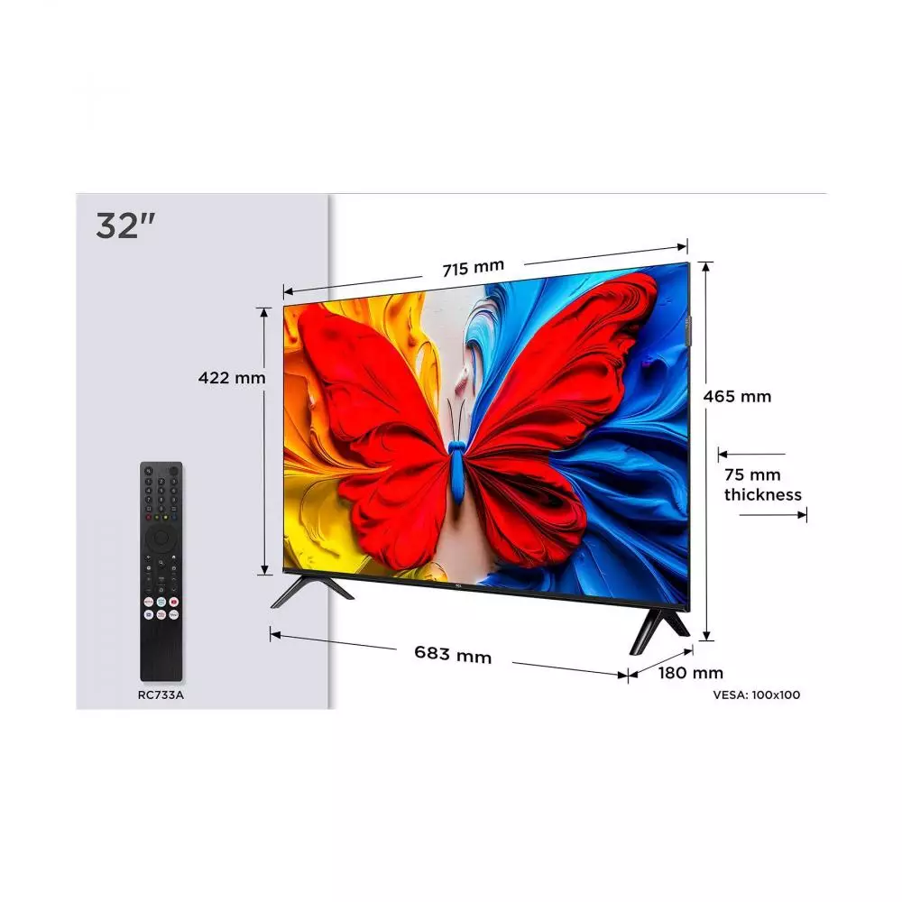 TV QLED 32" TCL  Full HD HDR Smart TV