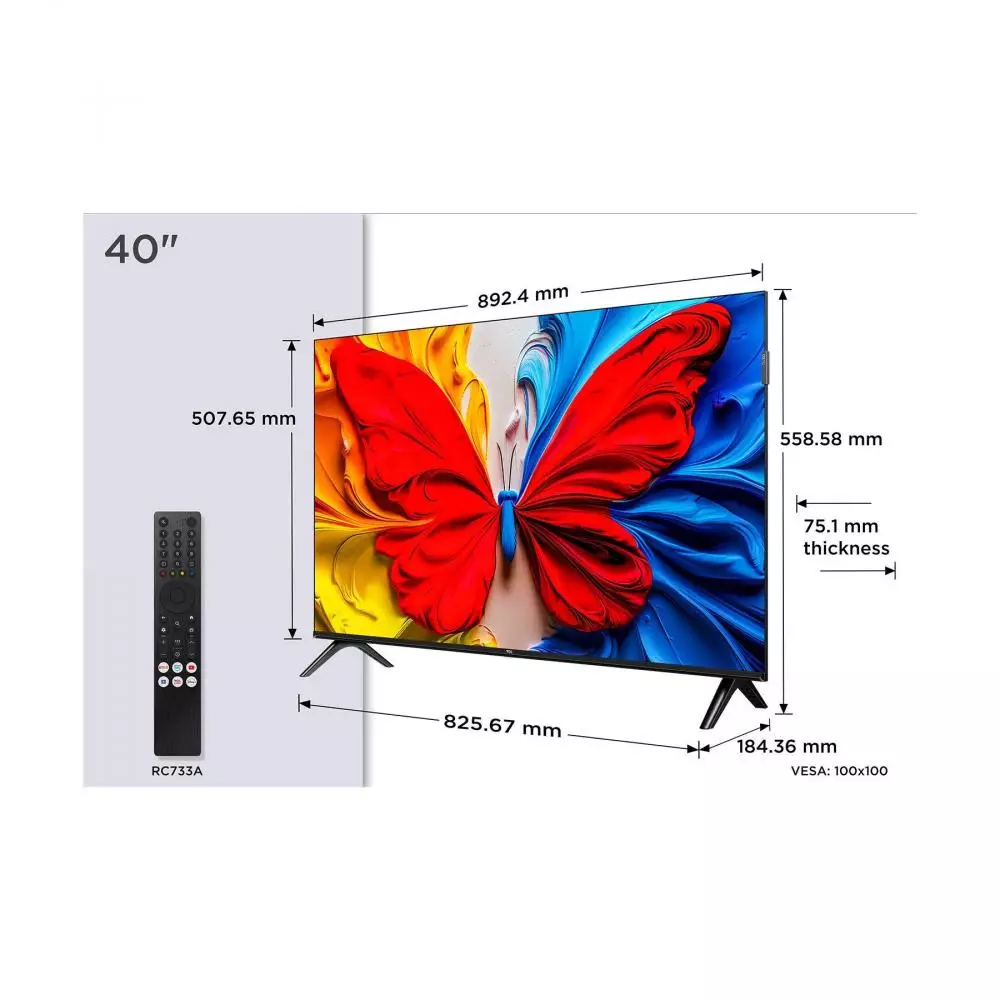 TV QLED 40" TCL  Full HD HDR Smart TV