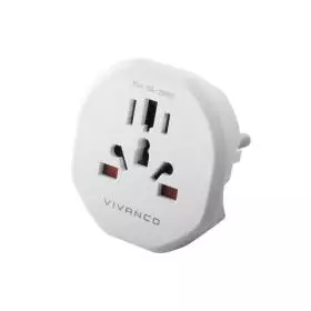 Adaptador de viaje Vivanco Travel US/UK/AU-CN/CH/IT a Schuko - VVTRAVADEUUNIV.