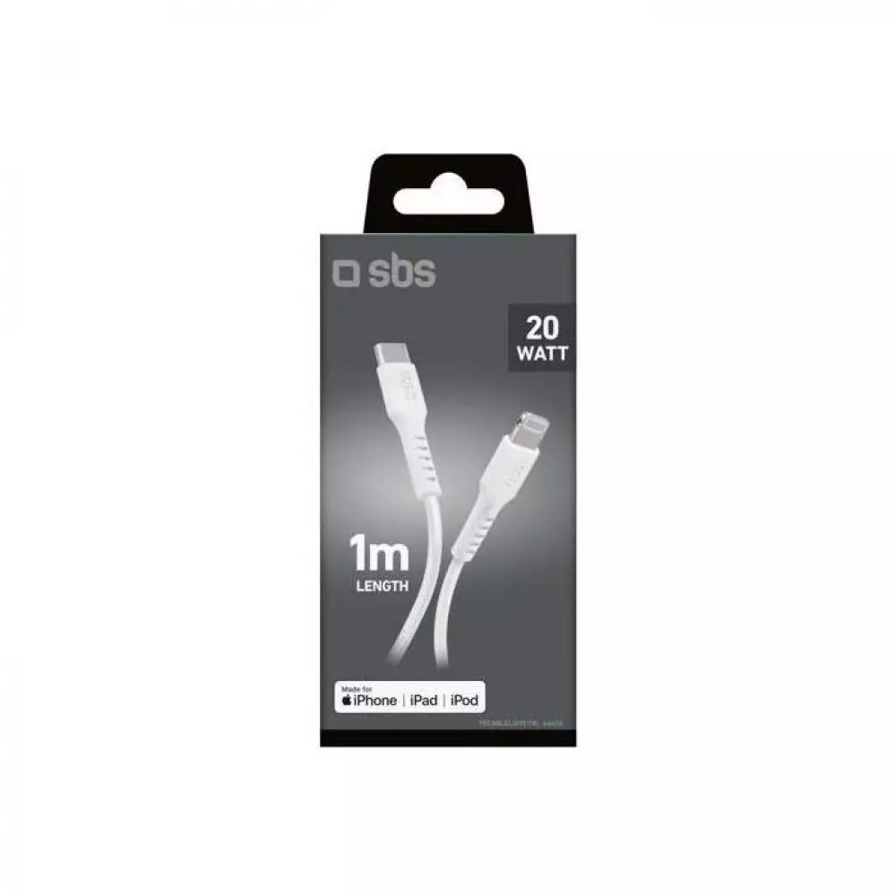Cable USB Type C Vivanco Lightning TECABLELIGTC1W - 1m