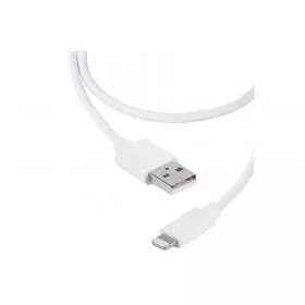 Cable USB A-Lightning Vivanco 1,2 Metros Blanco.