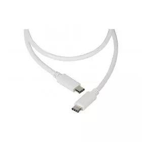 Cable USB Tipo C - USB Tipo C Vivanco 1,2 Metros Blanco.