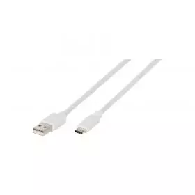 Cable USB A 2.0 - USB Tipo C Vivanco 0,5 Metros Blanco.