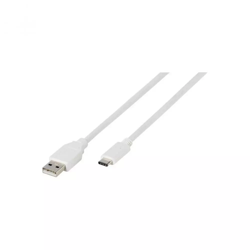 Cable USB A 2.0 - USB Tipo C Vivanco 1,2 Metros Blanco