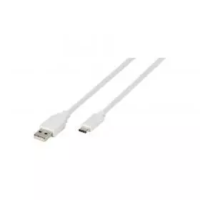 Cable USB A 2.0 - USB Tipo C Vivanco 1,2 Metros Blanco.